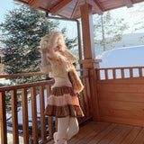 Rose Island Strawberry Brownie Mini Skirt