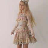 Rose Island Vintage Diary Storybook Patchwork Dress JSK