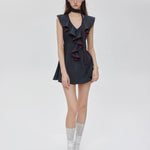 Get trendy with [Customizable] Campus Chic My First Suit Mini Dress - Dress available at Peiliee Shop. Grab yours for $49.90 today!