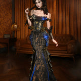 Blood Supply • Golden Hour Baroque Rose Corset Top