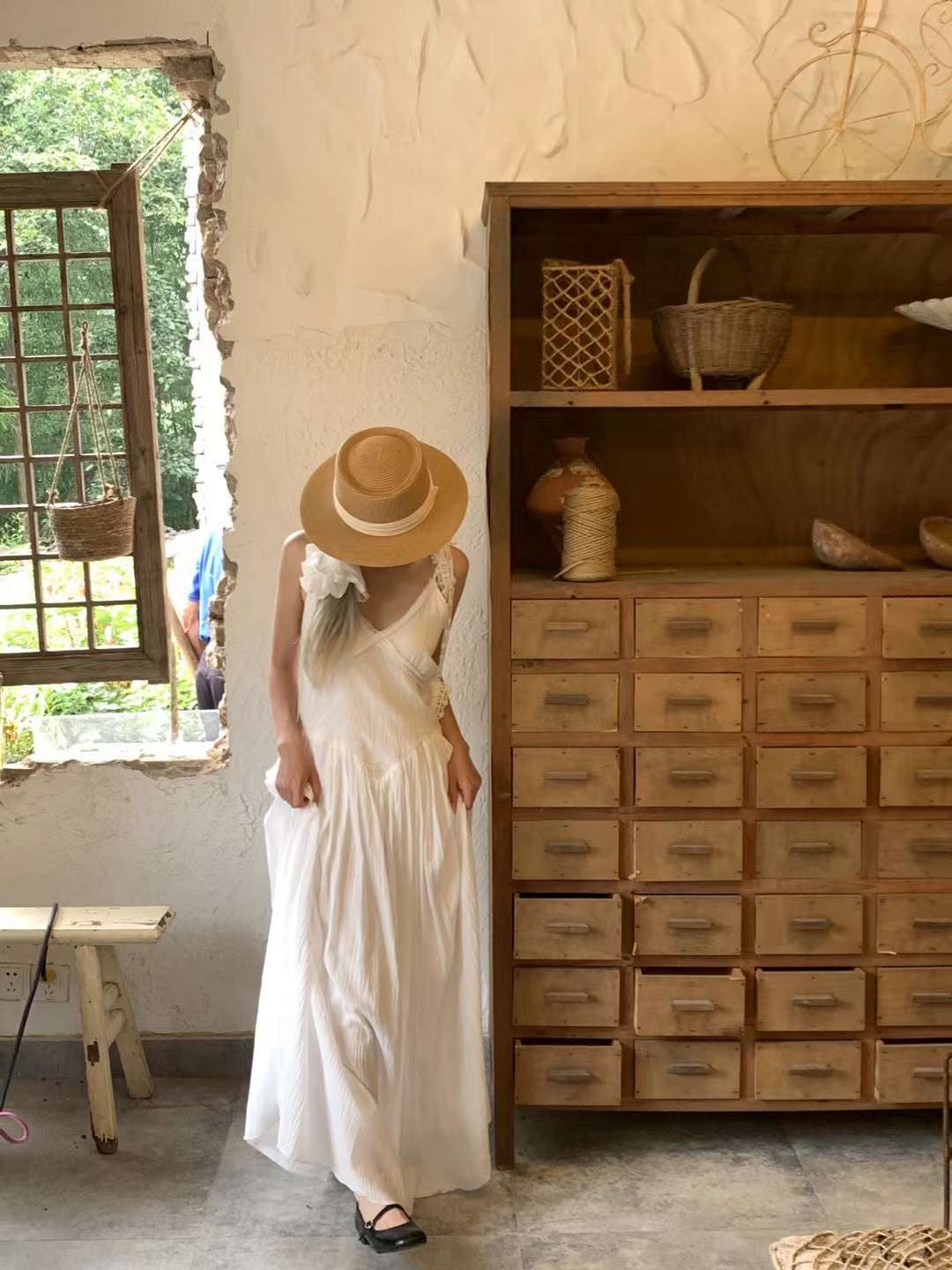 Get trendy with [Tailor Made] Pure Romance Handmade Cotton Dress -  available at Peiliee Shop. Grab yours for $89 today!