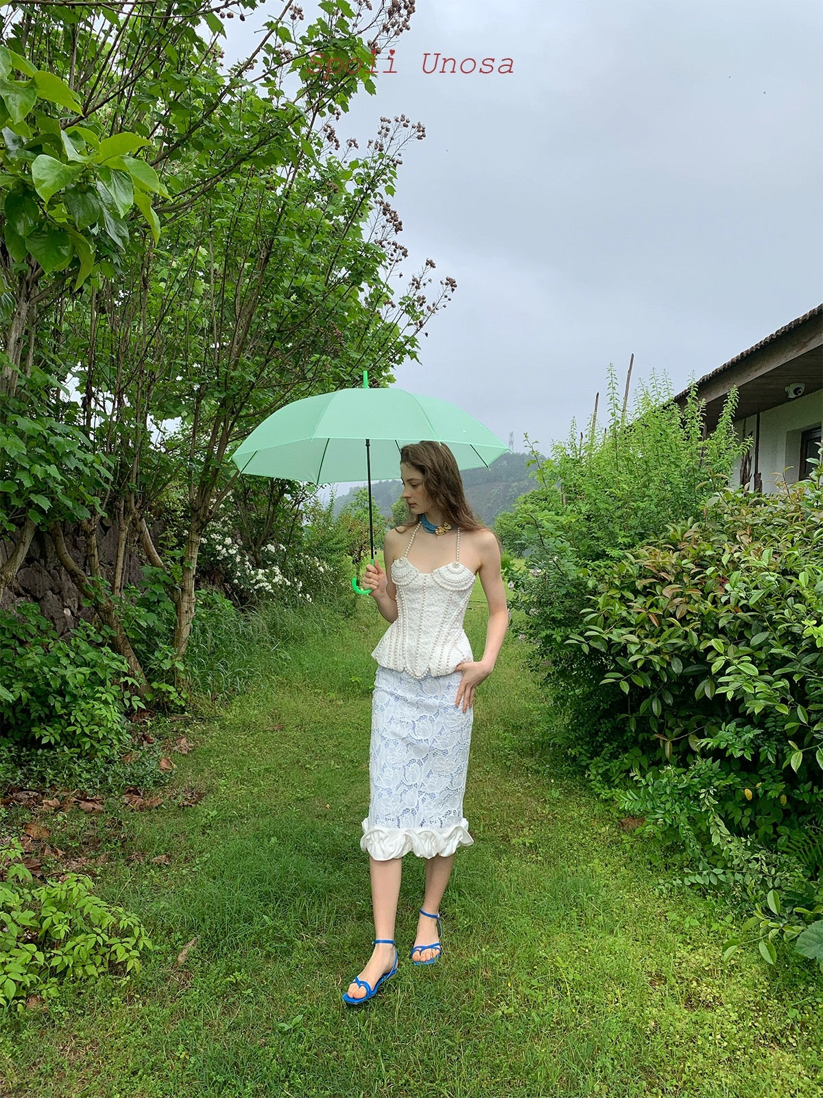 Get trendy with [SPOII UNOSA] Pearly Mermaid Midi Skirt -  available at Peiliee Shop. Grab yours for $65 today!