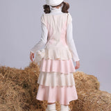 Rose Island Pink Twin Souls Princess Midi Dress