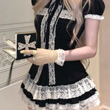 KittenClaw Vintage Lace Cross 100% Cotton Bloomers Skirt