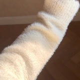 Riberry Fluffy Pom Pom Fleece Hoodie Sweater