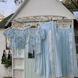 [Maßgeschneidert] By The Sea Cottage Handgemachtes Baumwollkleid