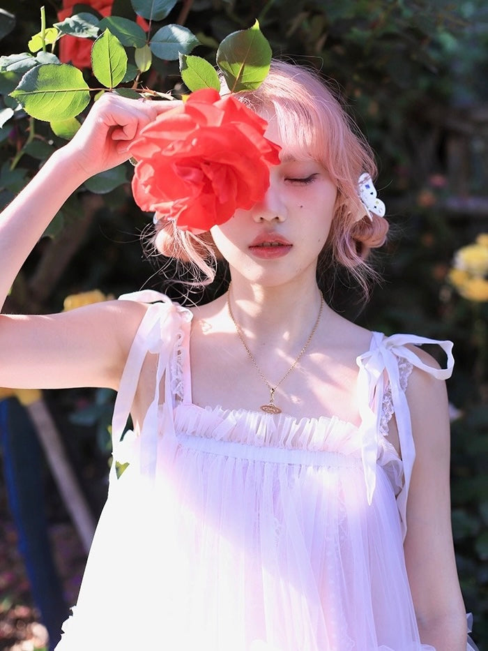 Get trendy with [August Unicorn] Angelic Mist Handmade Outer Princess Dress - Dresses available at Peiliee Shop. Grab yours for $116 today!
