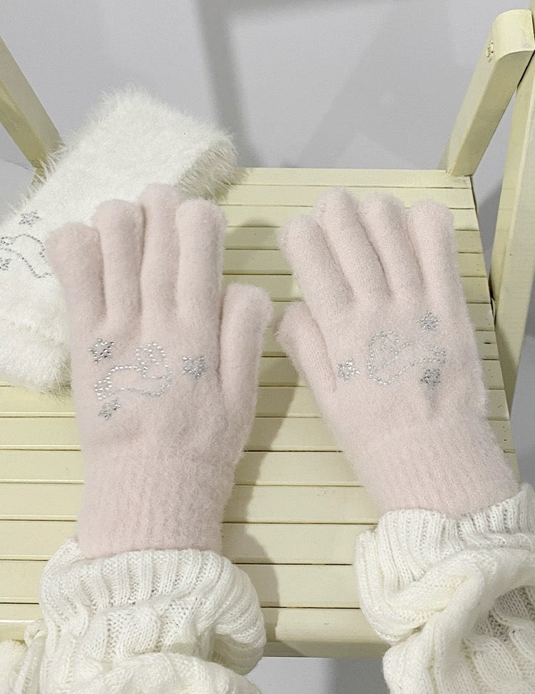 Get trendy with Soft Bunny Wonderland Faux Wool Gloves - Gloves available at Peiliee Shop. Grab yours for $12 today!