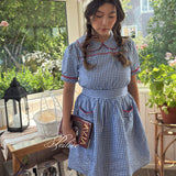 Blue Gingham Vintage 1997 Babydoll Dress