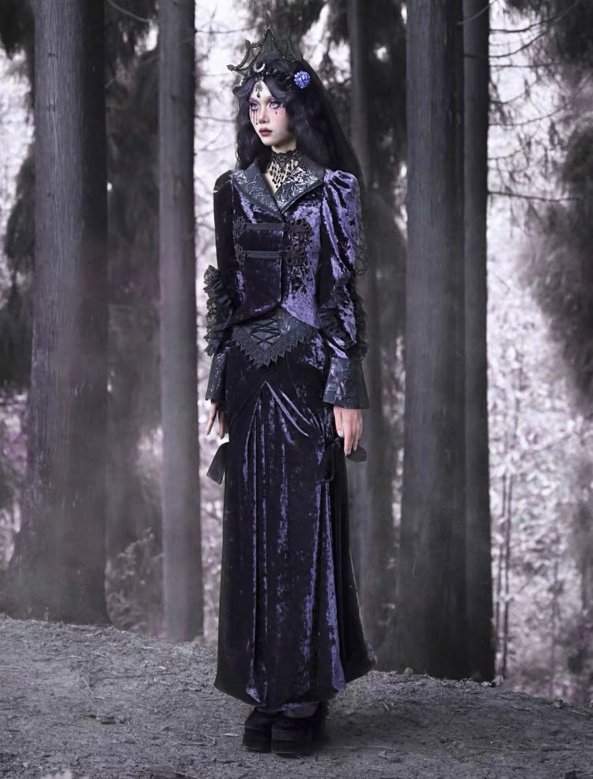Get trendy with [Blood Supply]Moon Goddess Fishtail Long Skirt - Clothing available at Peiliee Shop. Grab yours for $48 today!