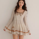 Rose Island Stawberry Choco Popo Mini Dress Long Top