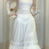 KittenClaw Dream Nocturne Lyocell and Linen Blend Moonlight Skirt