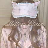 KittenClaw Pink EyeMask Tencel Lyocell Fabric
