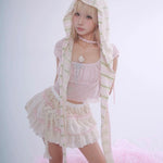 Get trendy with I am so iconic - Rose Island Cotton Mini Skirt -  available at Peiliee Shop. Grab yours for $44 today!