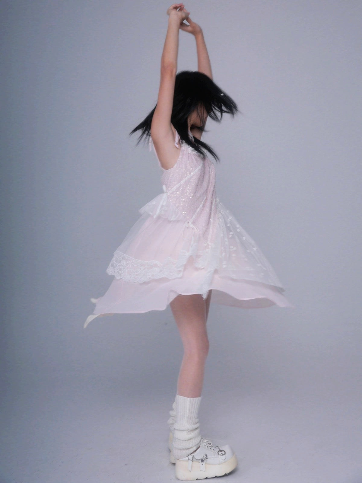 Get trendy with My baby pink soul - floral mini dress - Dress available at Peiliee Shop. Grab yours for $52 today!