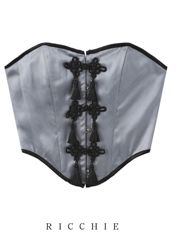 Get trendy with [Up to XXL] China Doll Corset Top and skirt set -  available at Peiliee Shop. Grab yours for $39 today!