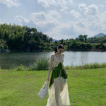 Get trendy with [SPOII UNOSA] Cottage Fairy Tale Lace Dress Holiday Dress Gown -  available at Peiliee Shop. Grab yours for $86 today!