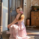 Get trendy with [Mummy Cat] Spring Sakura Rimantic Dress Set -  available at Peiliee Shop. Grab yours for $55 today!