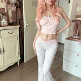 Rose Island Daisy Bow Flare Pants