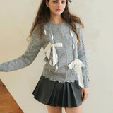 MineBeThyVers Ribbon Knitting Sweater