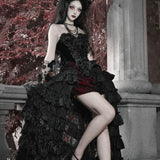 Blood Supply Christmas At Vampire Castle Layered Skirt