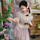 Customized Sewing Diary Handmade Kids Version Lavender Moon Cotton Dress