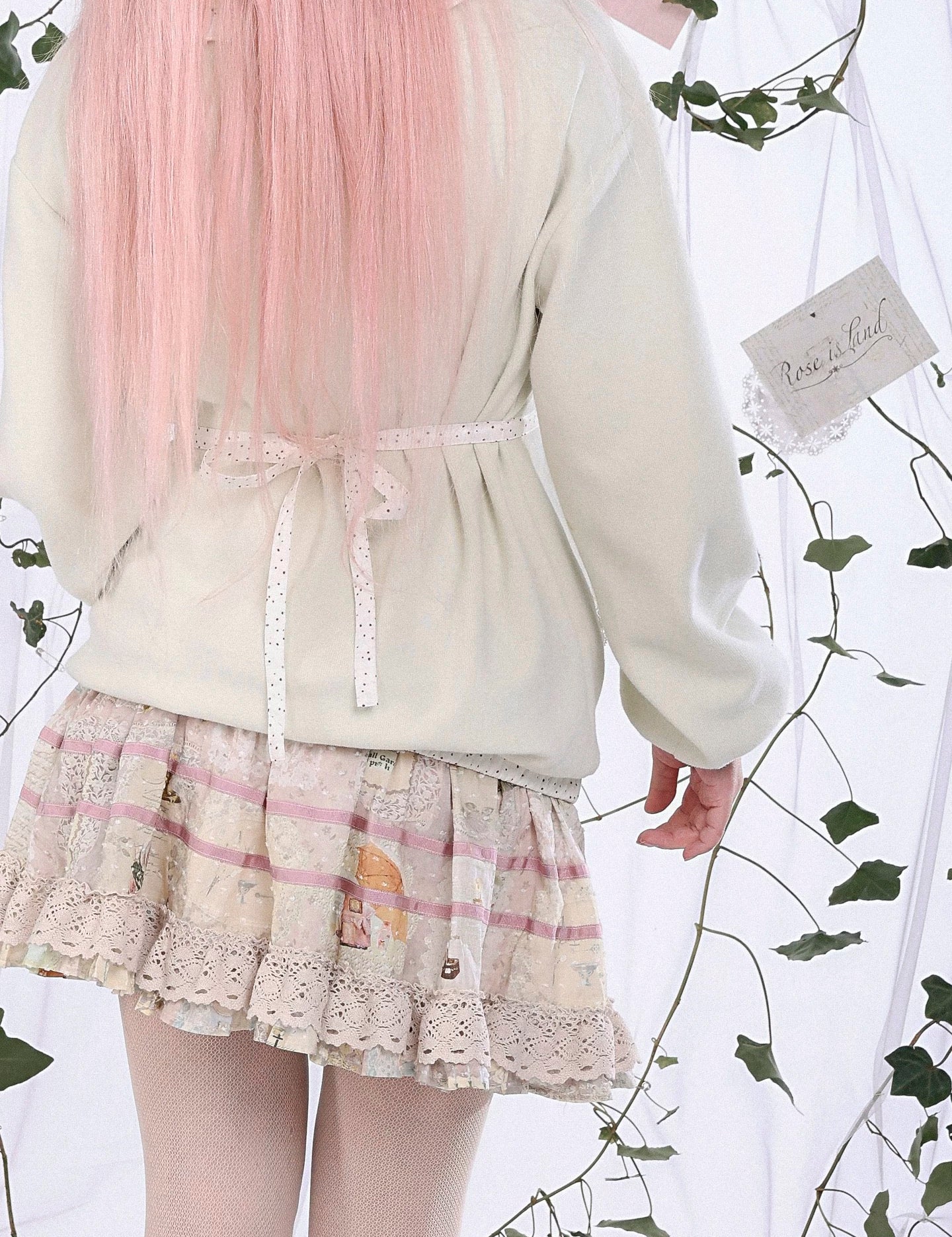 Rose Island Forest Tea Party Zip up Knit Cardigan
