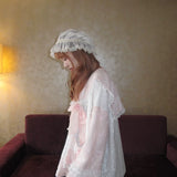 August Unicorn Pink Lace Oversized Sailor Girl Outer