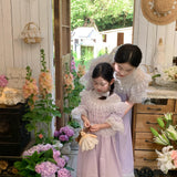 Customized Sewing Diary Handmade Kids Version Lavender Moon Cotton Dress
