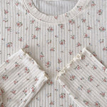 Get trendy with Floral Puff Cream Cake Cotton Shirt - Sweater available at Peiliee Shop. Grab yours for $16 today!