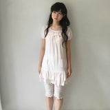 SicAstra Flower Diary Blush Meadow Ruffle Dress