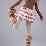 Rose Island Vintage Deer Polka Dots Socks Leg Warmers