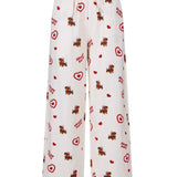 Sleepy Fairy Dachshund Brushed Flannel Pajama Set