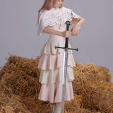 Rose Island Pink Twin Souls Princess Midi Dress