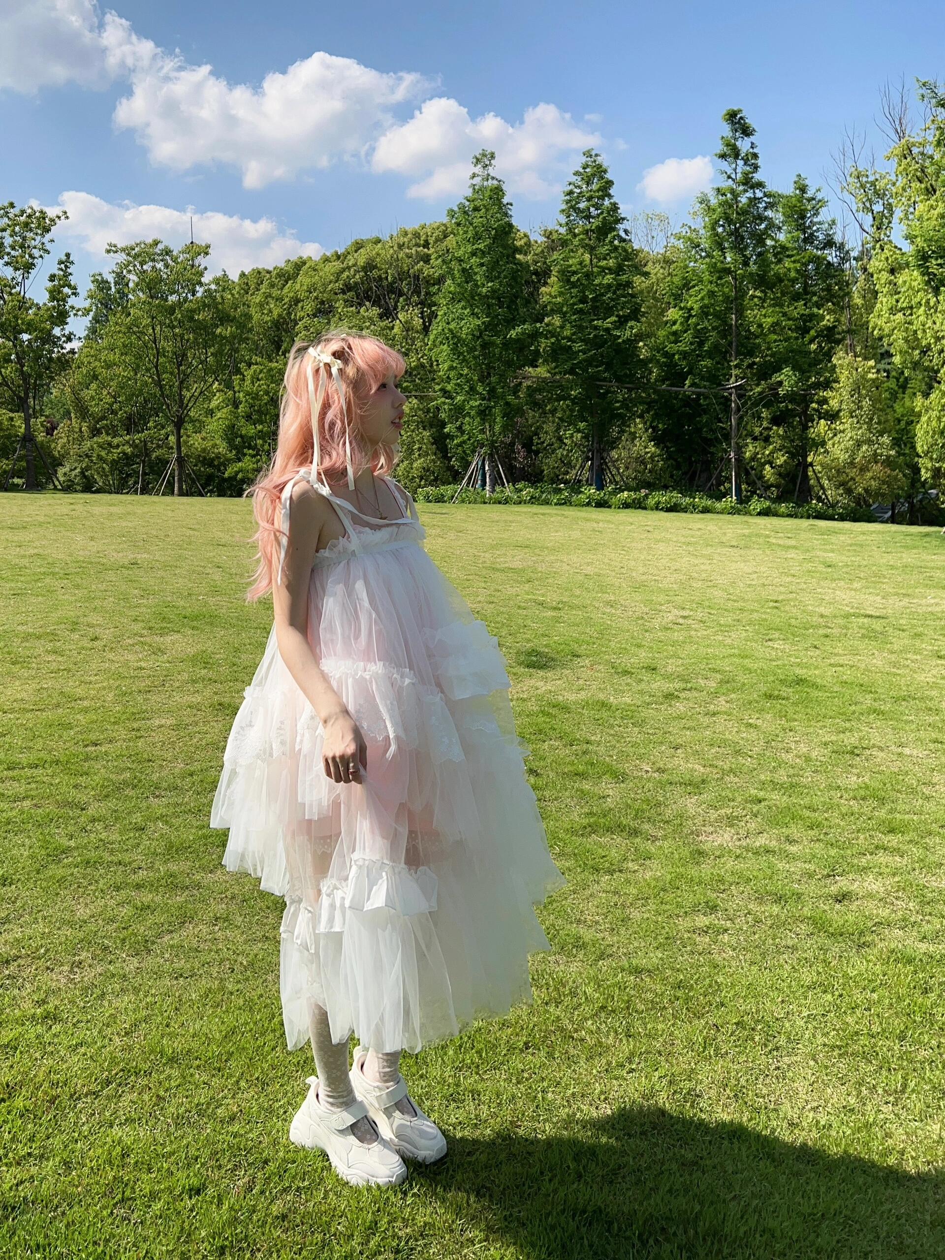Get trendy with [August Unicorn] Angelic Mist Handmade Outer Princess Dress - Dresses available at Peiliee Shop. Grab yours for $116 today!