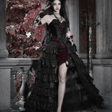 Blood Supply Christmas At Vampire Castle Layered Skirt