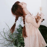 Rose Island 25ss Floral Fawn Dream Coquette Core Dress