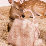 Rose Island Near the Little Deer Faux Fur Tote Bag