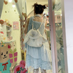 Get trendy with [Rose Island] Icy Snow Feather Dress -  available at Peiliee Shop. Grab yours for $57 today!