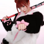 Get trendy with Evil Tooth Kawaii Panda Look Faux Fur Hoodie Coat Christmas -  available at Peiliee Shop. Grab yours for $78 today!