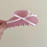 Get trendy with Angelic pink actylic hair claw clips -  available at Peiliee Shop. Grab yours for $5.80 today!