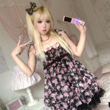 Cinnabun Midnight Rose Floral Dress