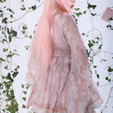 Rose Island Fairy Whisper Faded Petal Butterfly Top Blouse