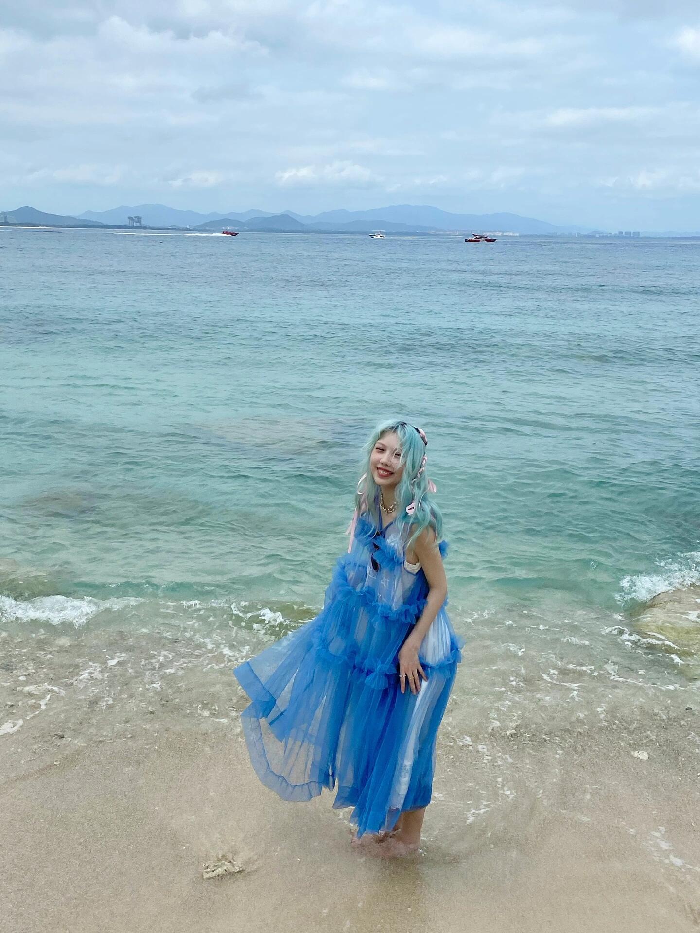 Get trendy with [August Unicorn] Klein Blue Dreamy Outer Dress - Dresses available at Peiliee Shop. Grab yours for $62 today!