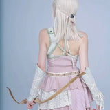 Get trendy with Rose Island AW24 Elf Guardian - The Girl Fairy Angel Mini Dress - Crop Top available at Peiliee Shop. Grab yours for $38 today!