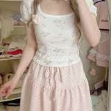 Get trendy with Floral Garden cotton shirt - Crop Top available at Peiliee Shop. Grab yours for $18.60 today!