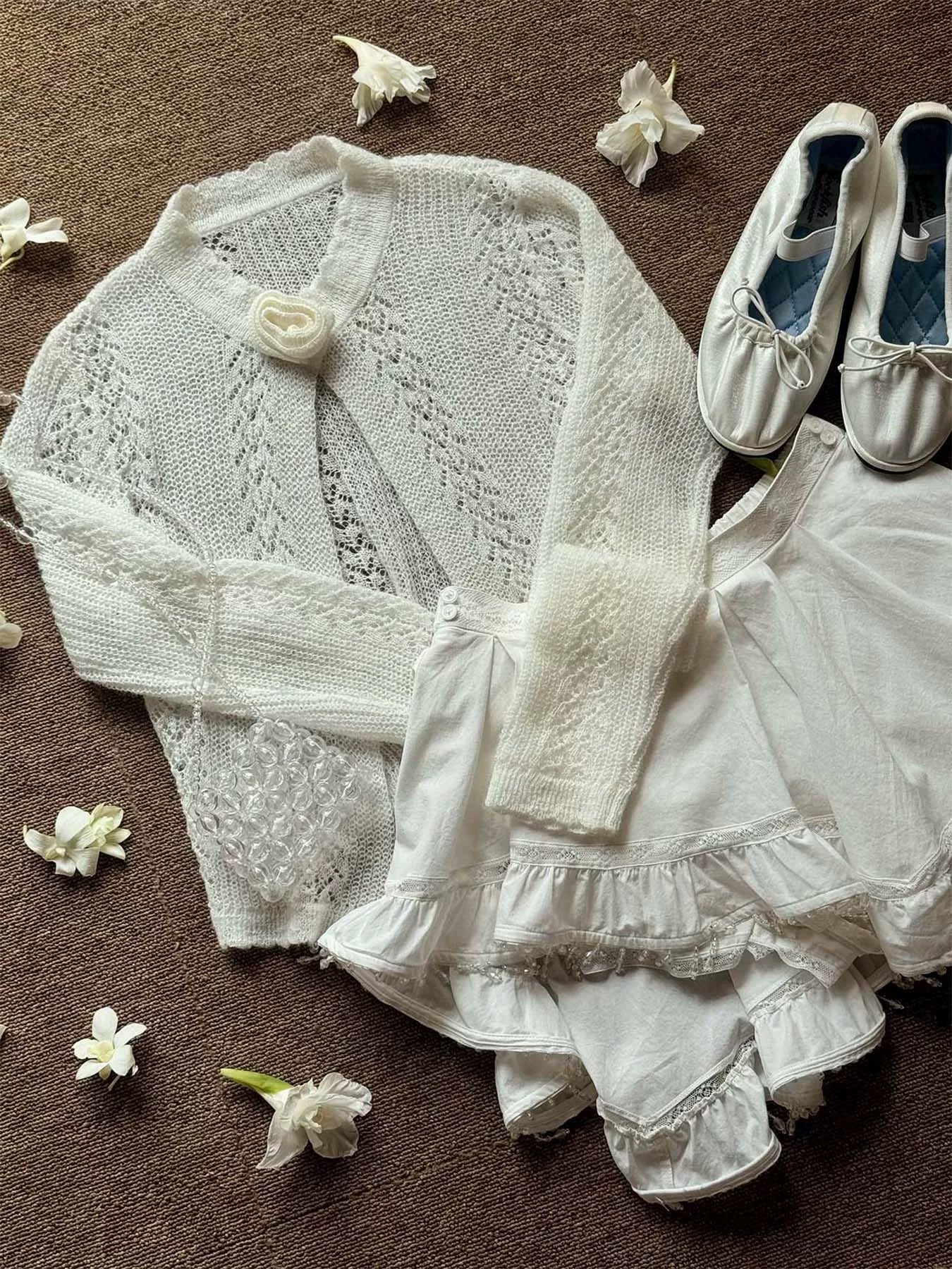 Get trendy with [Pacific Position] My Heart Is Full Of Dreams - Alpaca And Wool Sweater Set Christmas - Cardigan available at Peiliee Shop. Grab yours for $65 today!