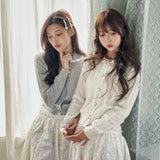 [Pacific Postition] Angel Heart Club Lace Midi Skirt