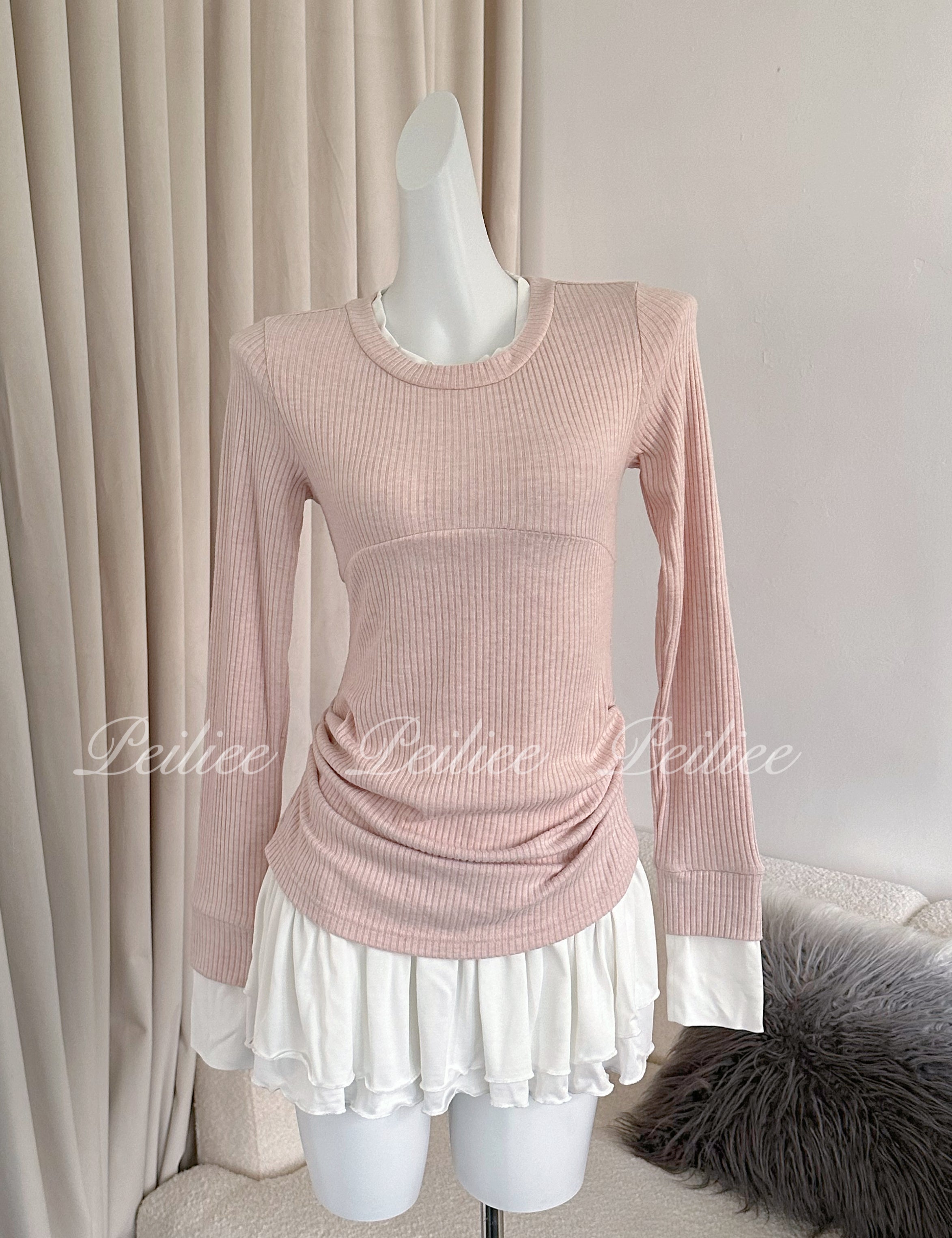 Get trendy with [Peiliee Design] Soft Girl Era 2 in 1 sweater mini dress - Apparel & Accessories available at Peiliee Shop. Grab yours for $45 today!