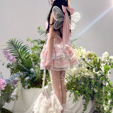 Silly Solkatt Seaside Blush Floral Mini Dress